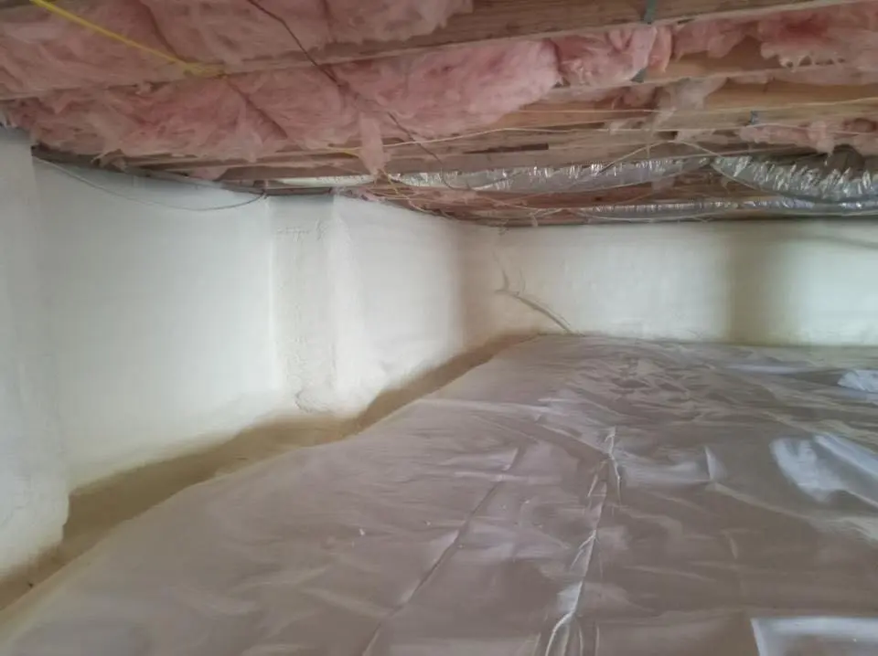 Crawl space encapsulation with closed-cell spray foam for Spray Foam Roofing in Royal Kunia